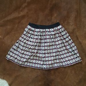 J Crew Semi Pleated Skirt